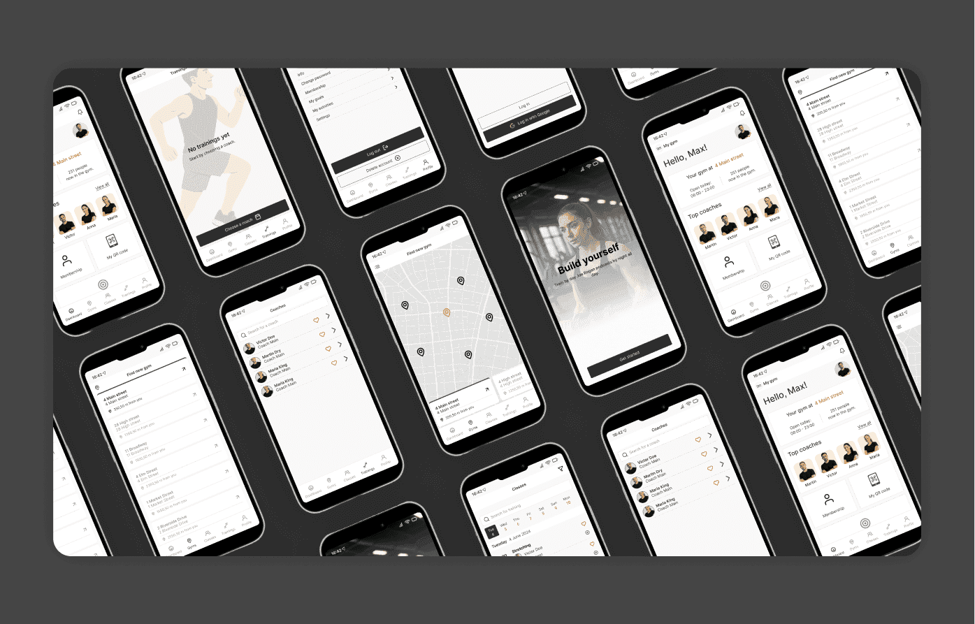 Gym App – UI/UX (Spec work)